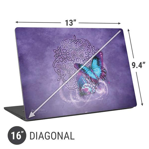 Brigid Ashwood Butterfly Celtic Knot Universal Laptop 16in (13 x 9.4in) Skin
